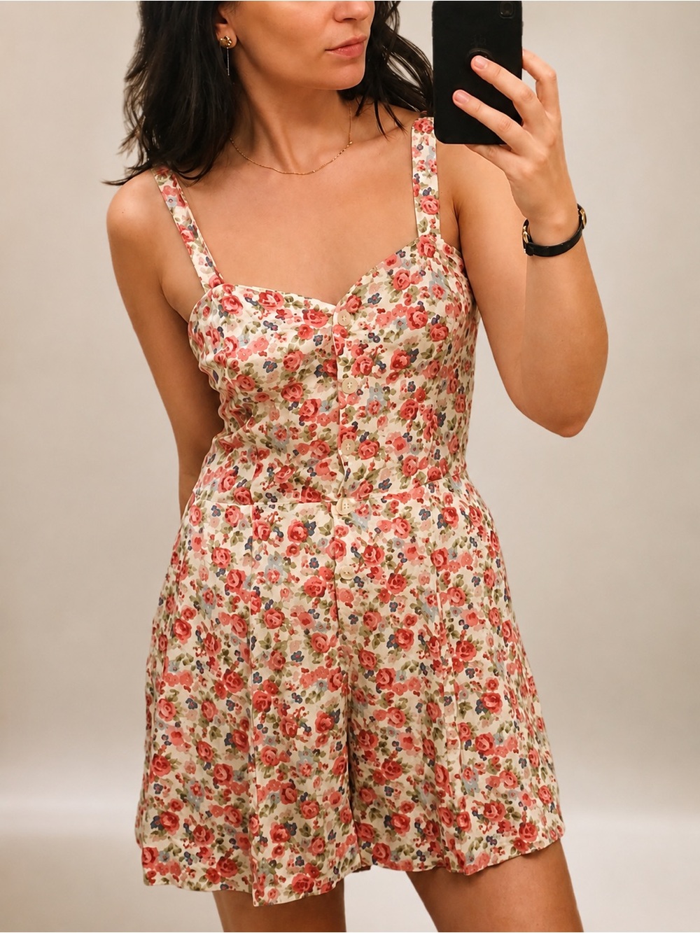 Urban Outfitters Staring At Stars Cross-back Romper 90s Floral Backless Playsuit - Picture 2 of 16